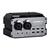 Comica CVM-AX3 XLR/6.35mm/3.5mm(2 groupes) micros amplificateur mélangeur Audio avec commutateur de sortie Mono/stéréo