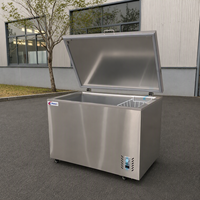 Congélateur à porte ouverte, réfrigérateur de grande capacité, congélateur à glace solaire pour supermarché, équipement de réfrigération