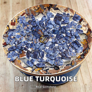 ควอตซ์สีน้ำเงินธรรมชาติทรงกลม คุณภาพดี หินพลอยหลวม เหมาะสำหรับการฝังเครื่องประดับระดับมืออาชีพและการทำงานฝีมือ - Product Image 4