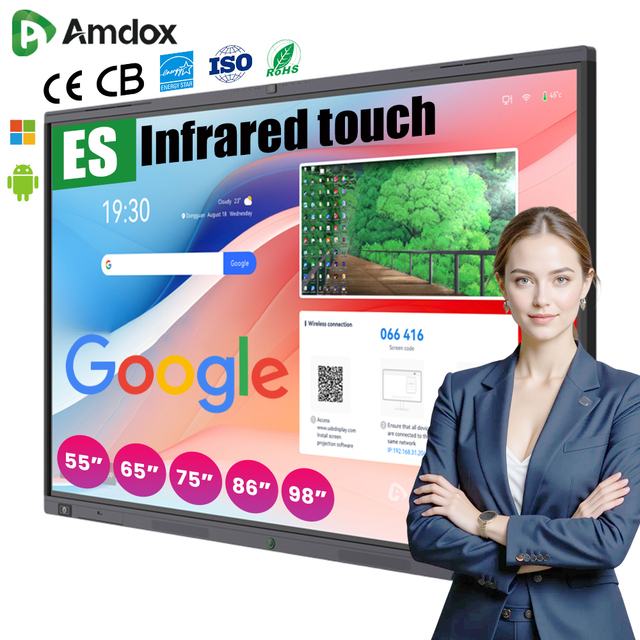 Interactive Board Wholesale 85 Inch LCD Touch Screen All in One Whiteboard Interactive Flat Panel for Education Meeting