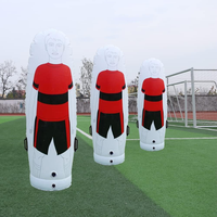 Mannequin d'entraînement de football gonflable pour adulte, 1,75 m, pliable, en PVC écologique, design durable, couleur et logo personnalisables