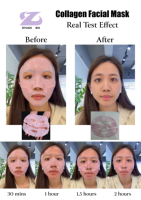 Masque facial en gelée protéinée de nuit au collagène rose et ADN de saumon OEM en gros pour les soins coréens de la peau