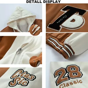 LAYENNE Giacca Varsity <span class=keywords><strong>di</strong></span> Alta Qualità per Uomo, Giacca Baseball Ricamata <span class=keywords><strong>in</strong></span> Poliestere Personalizzabile per Uomini e Donne - Product Image 3