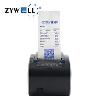 OEM ODM Printer termal Mini 2 warna Desktop ZY306 tanpa tinta 80mm Printer tagihan tanda terima