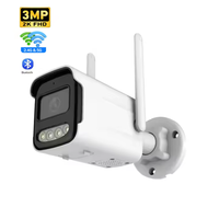 Kamera Wifi Nirkabel Plastik Bullet Outdoor Murah Grosir Pabrik H.265 3mp Tahan Air Mendukung Kartu SD 128G Mode AP