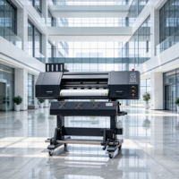 Mesin Cetak Label Vinyl A1 Mini 0.7m 24-inci-sublimasi, Mesin Cetak Kanvas Digital 3d Flexographic