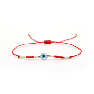 Imported rice beads hand knit Simple Turkish evil Bracelet - Product Image 1