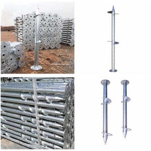 Pieux à vis en acier au carbone pour systèmes de montage solaire, galvanisés à chaud, pour fondations de maisons - Product Image 3