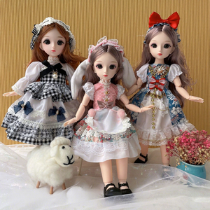 Vente Flash : Poupée BJD de 30 cm au design tendance, adorable et vive, avec vêtements en tissu - Product Image 1