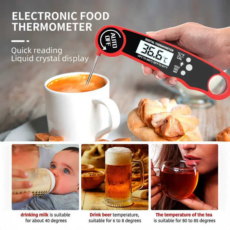 GAIMC GFT138 Termometer Digital Instan Baca Terbaik Pemeriksaan Daging untuk Memanggang