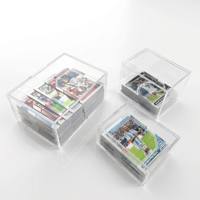 Boîte à cartes en acrylique haute transparence JIN OU, protection UV, étui coulissant en deux parties pour cartes à collectionner