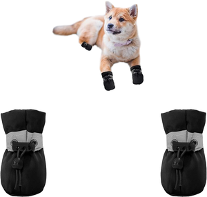 Chaussures pour <span class=keywords><strong>chien</strong></span> en tissu respirant, antidérapantes, imperméables, chaudes pour l'hiver, la pluie et la <span class=keywords><strong>neige</strong></span>, réfléchissantes, bottes pour <span class=keywords><strong>chien</strong></span>, protection des <span class=keywords><strong>pattes</strong></span> - Product Image 2