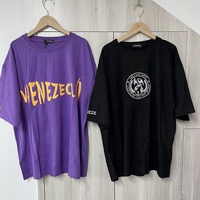 Kaos Pria Lengan Pendek Katun CT0007 Kerah Bulat Sablon Desainer Kustom Dengan Logo Pribadi