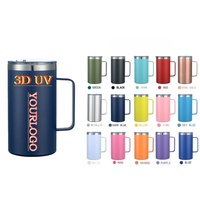 Vente en gros usine – Logo personnalisé disponible – Toutes couleurs – Gobelet isotherme portable 24oz avec poignée pour voiture, bureau, extérieur et voyage – Idéal pour l'export.