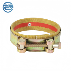 Collier de serrage robuste en acier au carbone galvanisé pour tuyau d'échappement, avec protection anti-poussière pour courroie et axe de godet d'excavatrice, type T-bolt - Product Image 4