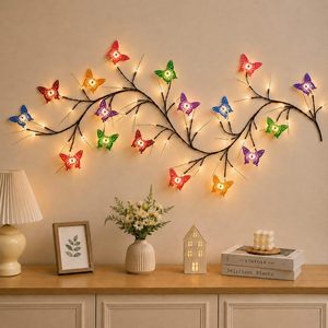 Guirnalda de Luces LED de Cobre para Pared, Alimentación USB, Luces Cálidas de Colores, Decoración para Exteriores, Fiestas, Ambiente Festivo - Product Image 3