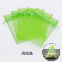 100 stuks polyester fruitbeschermingszakken groene nettenhoes trekkoordgaas eenvoudig te monteren ongediertescherm voor de tuin