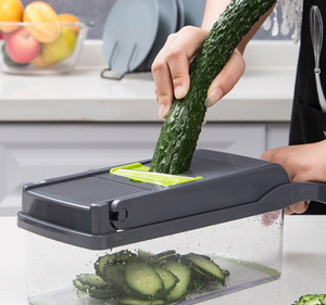 <span class=keywords><strong>Mandoline</strong></span> manuelle multifonctionnelle en acier inoxydable 12/14/16 PP Coupe-légumes pour fruits et légumes Coupe-oignons - Product Image 4