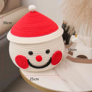 Factory Hot Sale <b>Storage</b> <b>Baskets</b> Woven Cotton Rope <b>Basket</b> Organizing Home Decoration - Product Image 1