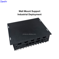 Boîtier PC industriel sans ventilateur DM21 en aluminium Mini-ITX avec ports d'entrée/sortie personnalisés, boîtier OEM ODM