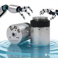 Micro brazo robótico usado pequeño motor con actuador armónico ultraligero de 40mm de diámetro para aplicación de robot