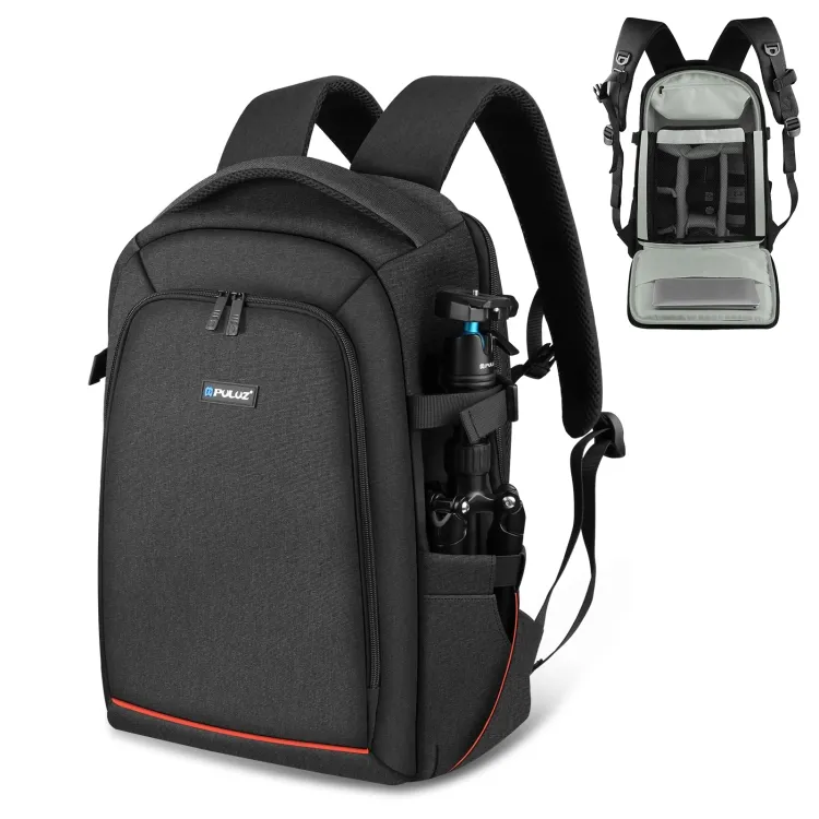 Customized PULUZ Professional Outdoor Waterproof Scratch-proof Dual Shoulders Backpack Camera Bag with Rain Cover