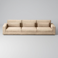 Canapés de salon, nouveau design moderne, modulaires, sectionnels, 3 coussins, structure en bois, canapés en tissu pour la maison, luxe