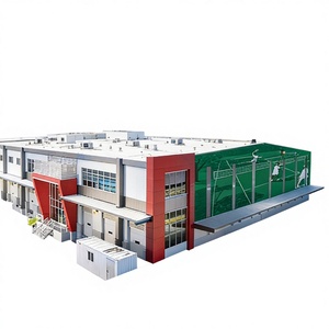 Cancha de Tenis Interior de Acero Galvanizado para Todo Clima, Prefabricada, con Gran Altura, Vida Útil de 50 Años, Certificación ISO9001, para Clubes Privados - Product Image 1