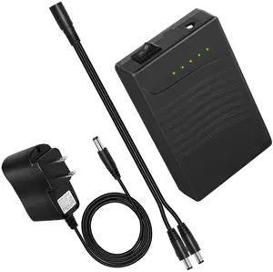 Paket Baterai Mini <span class=keywords><strong>UPS</strong></span> Portabel Online 12V DC <span class=keywords><strong>Output</strong></span> Isi Ulang Li-Ion 18650 11.1V 3000mAh Baterai Lithium Ion Dengan Pengisi Daya - Product Image 1