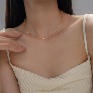 สร้อยคอเงินแท้ S925 ประดับมุกสังเคราะห์ ดีไซน์เฉพาะตัวสไตล์อินเทรนด์ แบรนด์ Star พร้อมสายคล้องคอแบบดึงออกได้ รุ่น Y02038 - Product Image 2