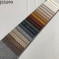Tissu d'ameublement élégant en peluche tricotée gaufrée 3D, 100 % polyester, teint, multicolore, doux et moelleux pour canapé et maison