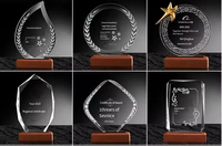 Trophée octogonal en cristal personnalisé et créatif, souvenir d'honneur pour la retraite, plaque de sublimation artisanale