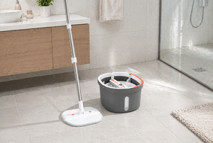Holamopa 2026 New Design <b>Flat</b> Mop and Bucket Set Self Cleaning Spin Mop System with Dual Water Separation for Home Cleaning - Product Image 6