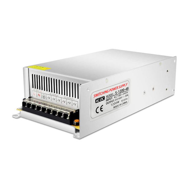DC 48V 1200W 16.7A Indoor Universal Switching Power Supply Metal Case SMPS Triple 180V 220V AC High Power Converter Transformer