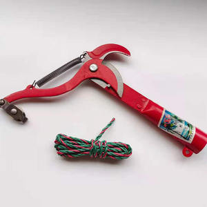 กรรไกรตัดแต่งกิ่งสูง ใบมีดเหล็กคาร์บอน 45 มม. เส้นผ่านศูนย์กลางการตัดแต่ง 20-30 มม. ดีไซน์แบบปีกผีเสื้อพร้อมล้อเดี่ยวและเชือก - Product Image 1