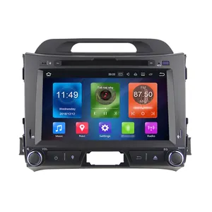 8''android10.0 8-core 4G+64G car dvd for kia sportage 2011 2012 2013 2014 2015 car radio stereo multimedia player with Wifi rds