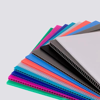 Markdown Sale Tôle ondulée en plastique Signe de cour Panneaux en nid d'abeille PP Conseil Feuille Corex