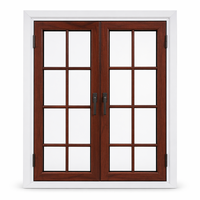 Ventana Exterior de Madera Revestida de Aluminio, Madera Hecha a Mano, Calidez, Carcasa de Aluminio de Grado Industrial, Doble Protección, Elegancia, Belleza