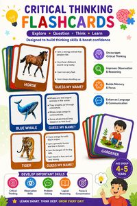 Kit de aprendizaje Kidogen Junior KG y UKG (4–5 años) Pensamiento crítico |   Aprendizaje a través del juego |   Libros de tela + Tarjetas didácticas + Pegatinas B - Product Image 5