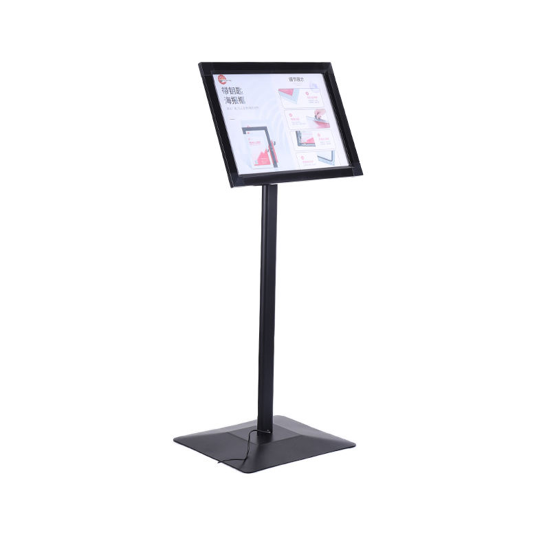 A4 Modern Illuminated Metal Floor Stand Restaurant Menu Holder Info ...