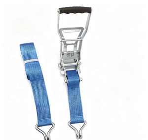 Vente en gros GS 2 pouces 5 tonnes Sangles de ceinture d'arrimage <span class=keywords><strong>à</strong></span> <span class=keywords><strong>cliquet</strong></span> avec poignée ergonomique - Product Image 1