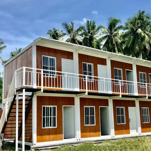 Cường độ cao thép đôi tầng prefab <span class=keywords><strong>container</strong></span> nơi trú ẩn thực tế bền cho sử dụng khác nhau-văn phòng - Product Image 1