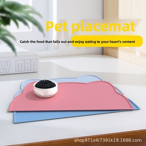 Tapis de table en silicone de qualité alimentaire en forme de chat, grande taille, pour chats et chiens, imperméable et anti-fuite, modèle best-seller - Product Image 2