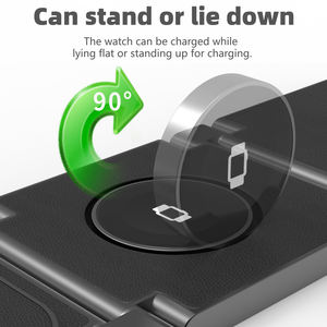 Cargador Inalámbrico 2026 con Luz LED UltraCharge Pro, Base de Carga Magnética 3 en 1 para iPhone y Galaxy - Product Image 2