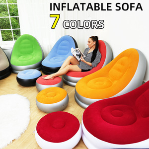 Sofá Cama Inflable de PVC para Exteriores, Moderno, Plegable, con Bomba de Pie - Product Image 3