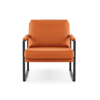 Chaise moderne de canapé de réception de bureau avec le dossier simple pour le salon et le bureau chaise longue de loisirs de salle d'attente