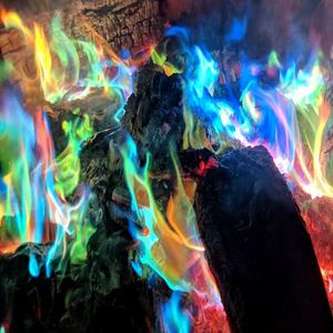 ملحقات النار حفرة صور Fuegos مصطنعة الفقرة Creosote سجل Bonfire لوازم الحفلات التنين هالوين ماجيك لهب تلوين - Product Image 1