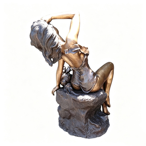 Sculpture de Musée Contemplative en Bronze sur Mesure, Taille Réelle, <span class=keywords><strong>Statue</strong></span> Féminine Grecque Classique pour Décoration de Jardin et de Galerie - Product Image 6
