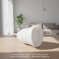 Abat-jour en verre cloche, style traditionnel minimaliste côtier chinois, pour remplacement d'éclairage de salon – Vente chaude usine