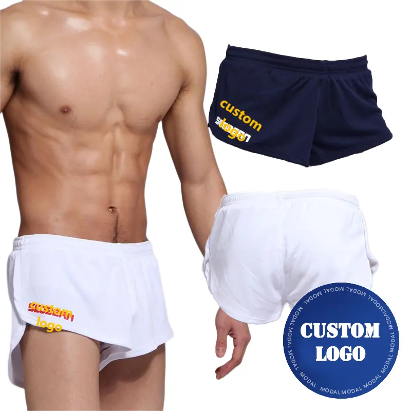 Low price wholesale breathable comfortable men's underwear home casual shorts simple and natural men's underwear custom logo
